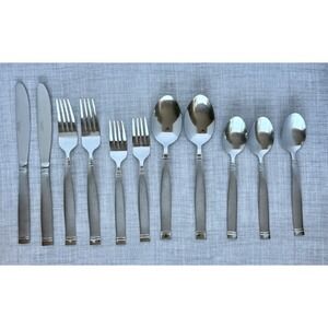 Cambridge MYSTIC MIRROR Flatware 11pc Stainless 2 Place Settings +Extra Teaspoon